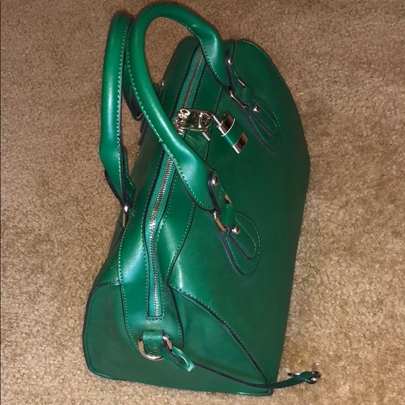 GREEN TOP HANDLE PURSE - Picture 2 of 8